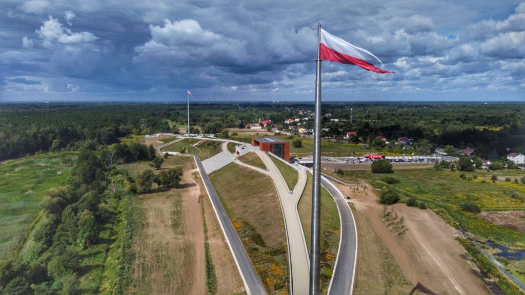 Muzeum Bitwy Warszawskiej 1920 widok z lotu ptaka